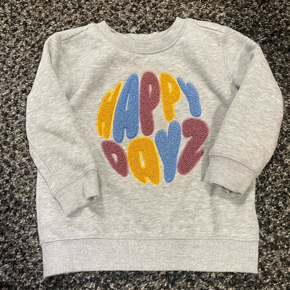 Toddler “Happy Day” Crewneck
